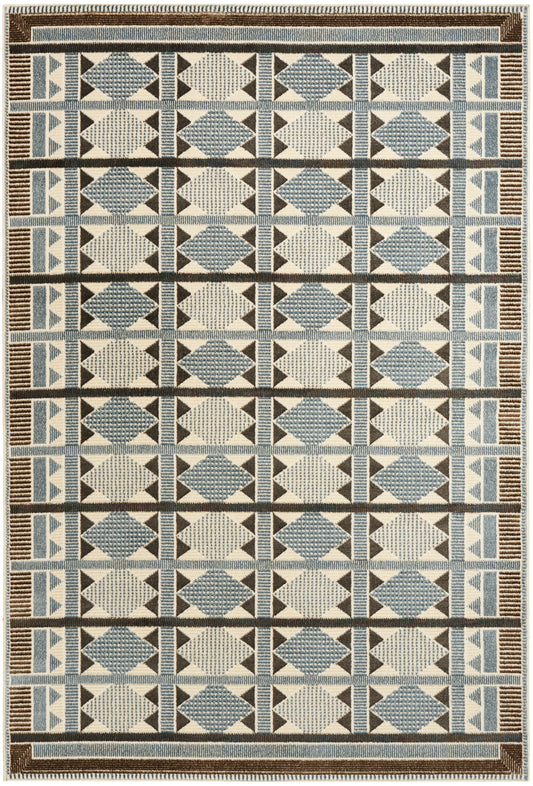 Nourison Nordic 5' x 7' Blue Modern Indoor Rug