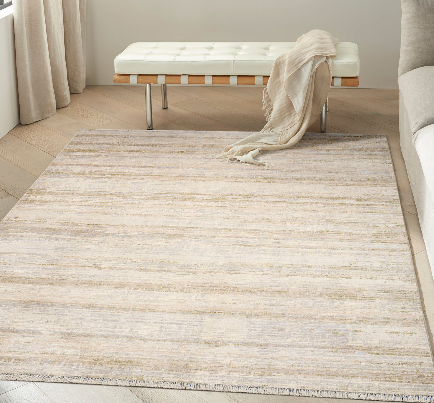 Calvin Klein CK089 Drift 7'10" x 10'2" Sand Modern Indoor Rug