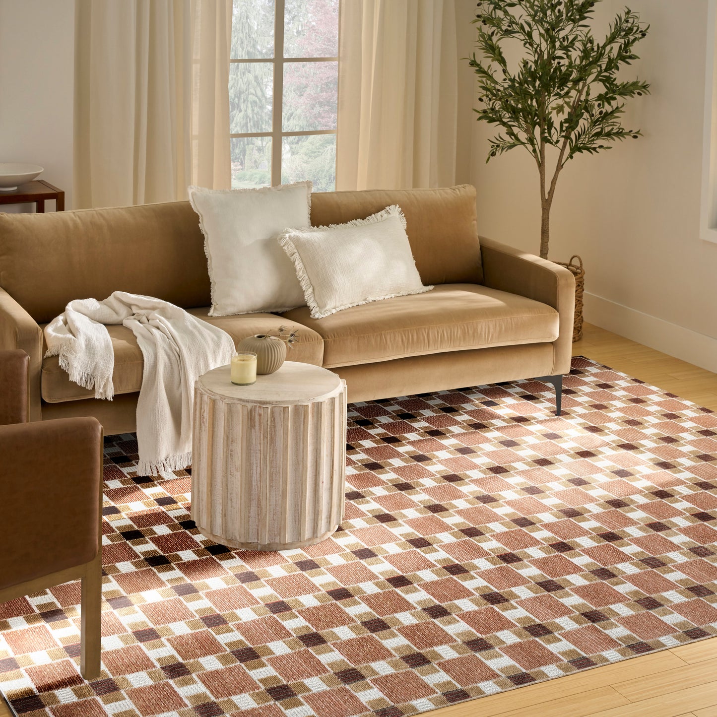 Nourison Nordic 8' x 10' Rust Modern Indoor Rug