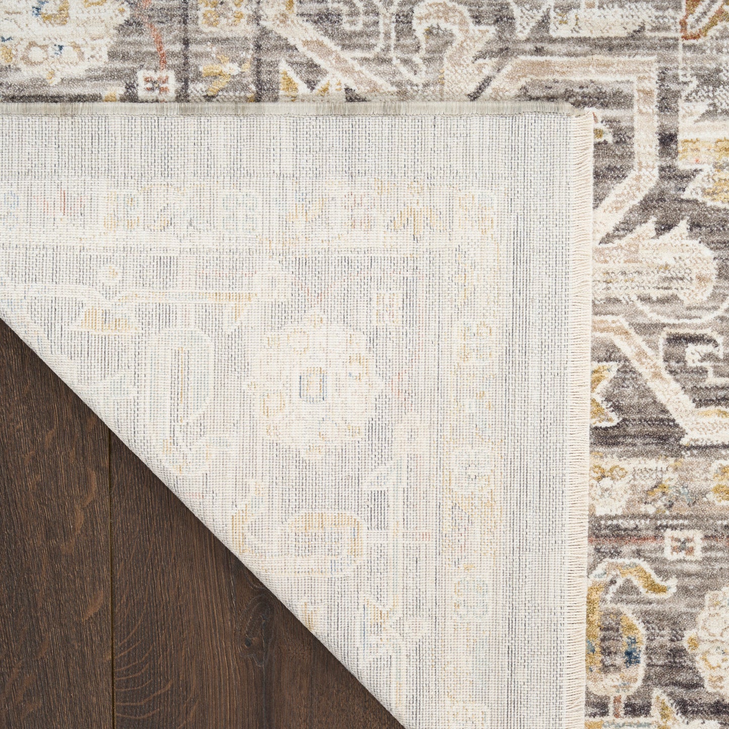 Nourison Antique Fusion 9' x 11'10" Ivory Charcoal Vintage Indoor Rug