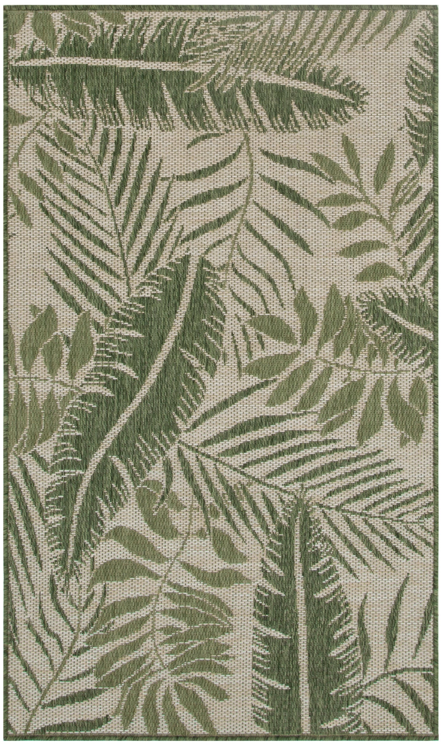 Nourison Garden Oasis 2' x 4' Ivory Green Outdoor Rug