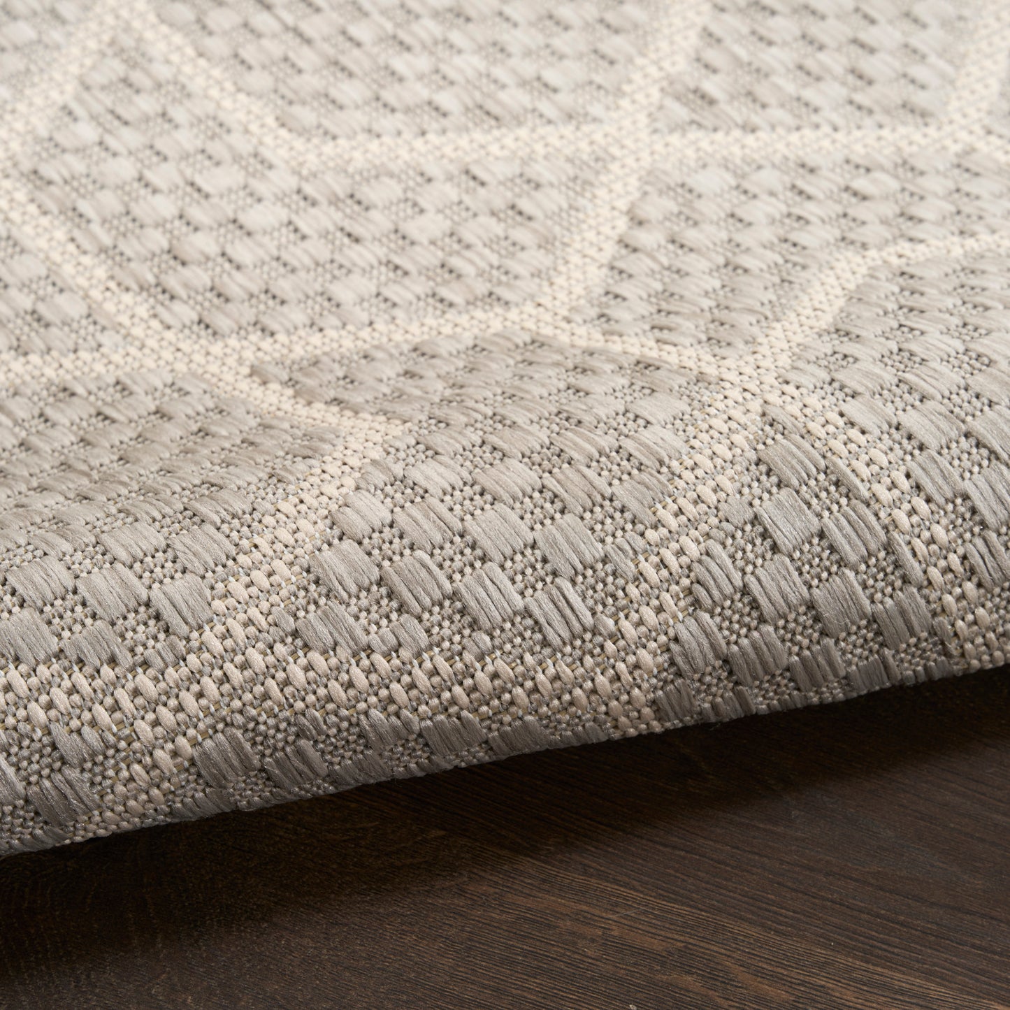 Nourison Horizon Indoor/Outdoor 5' x 7' Grey Modern Rug