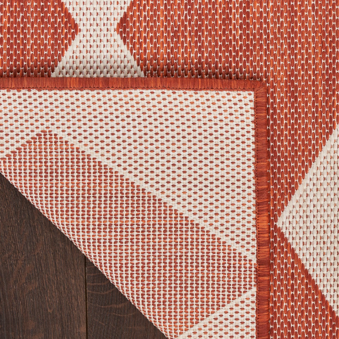 Nourison Positano 2' x 6' Terracotta Modern Rug