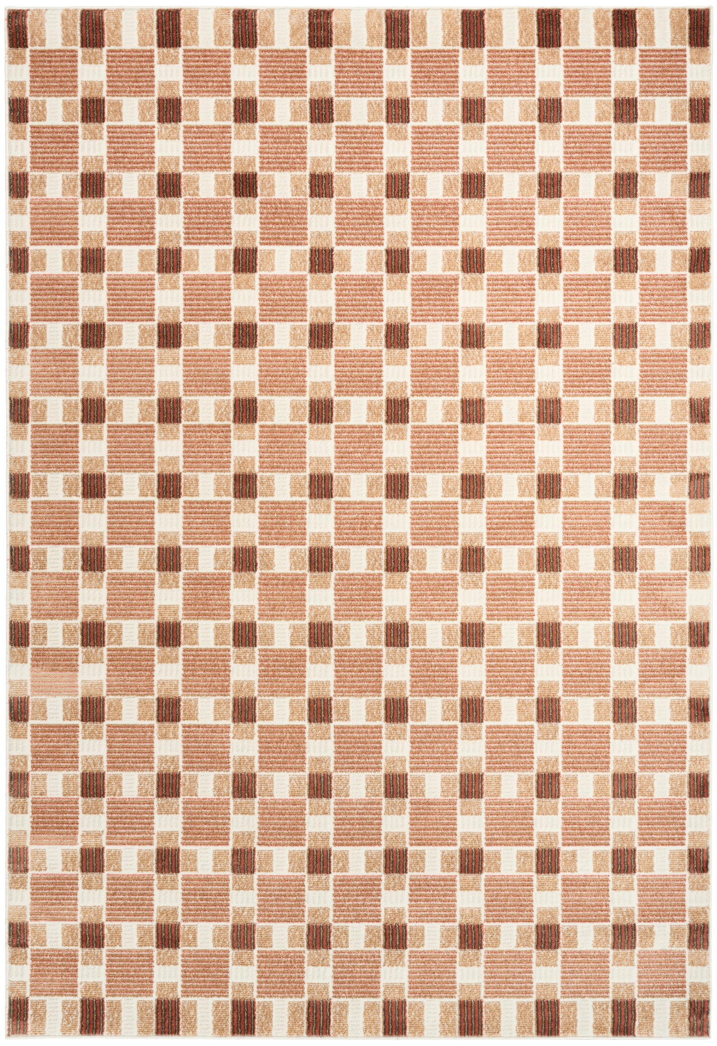 Nourison Nordic 5' x 7' Rust Modern Indoor Rug