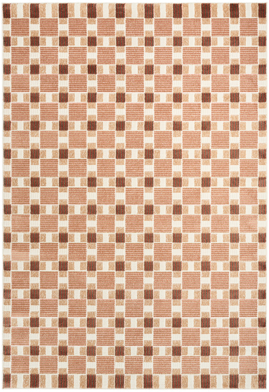 Nourison Nordic 5' x 7' Rust Modern Indoor Rug