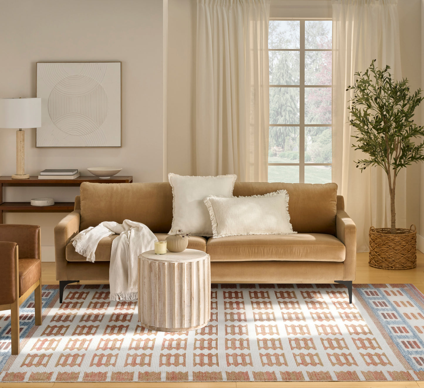 Nourison Nordic 8' x 10' Ivory Rust Modern Indoor Rug