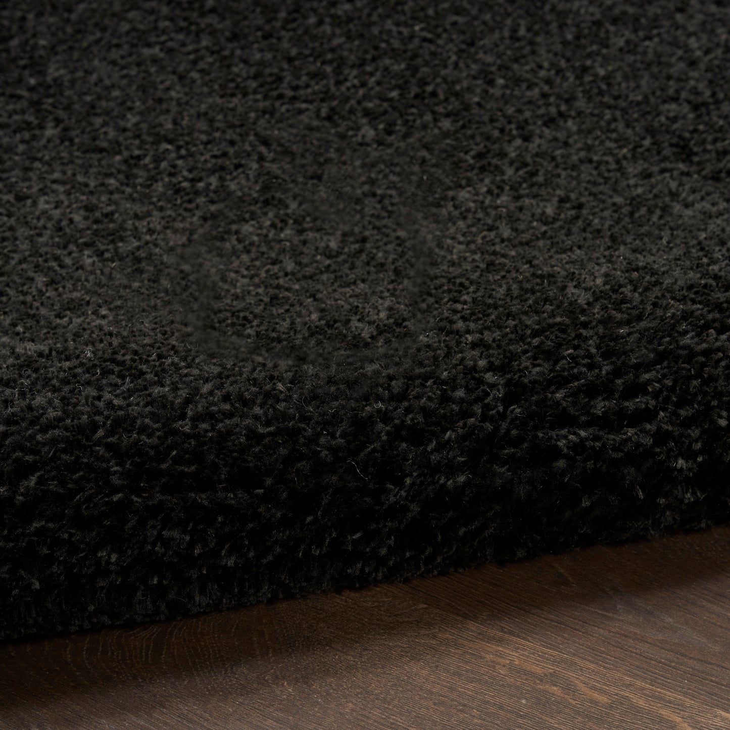 Nourison Pacific Shag 5'3" x 7'3" Black Shag Indoor Rug