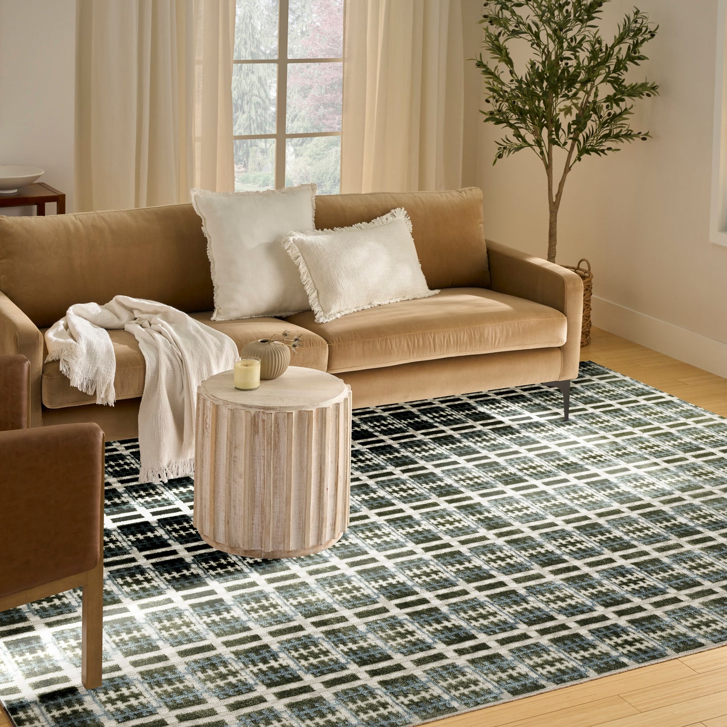 Nourison Nordic 8' x 10' Blue Green Modern Indoor Rug