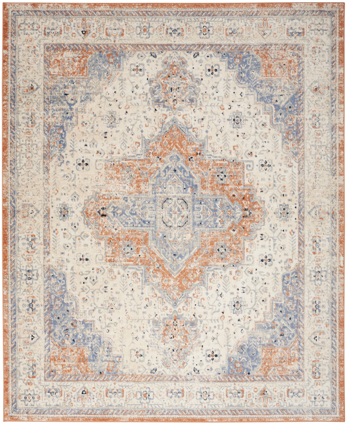 Nourison Nourison Essentials Persian 10' x 14' Beige Blue Vintage Rug