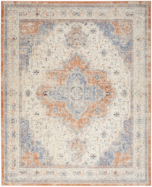 Nourison Nourison Essentials Persian 10' x 14' Beige Blue Vintage Rug