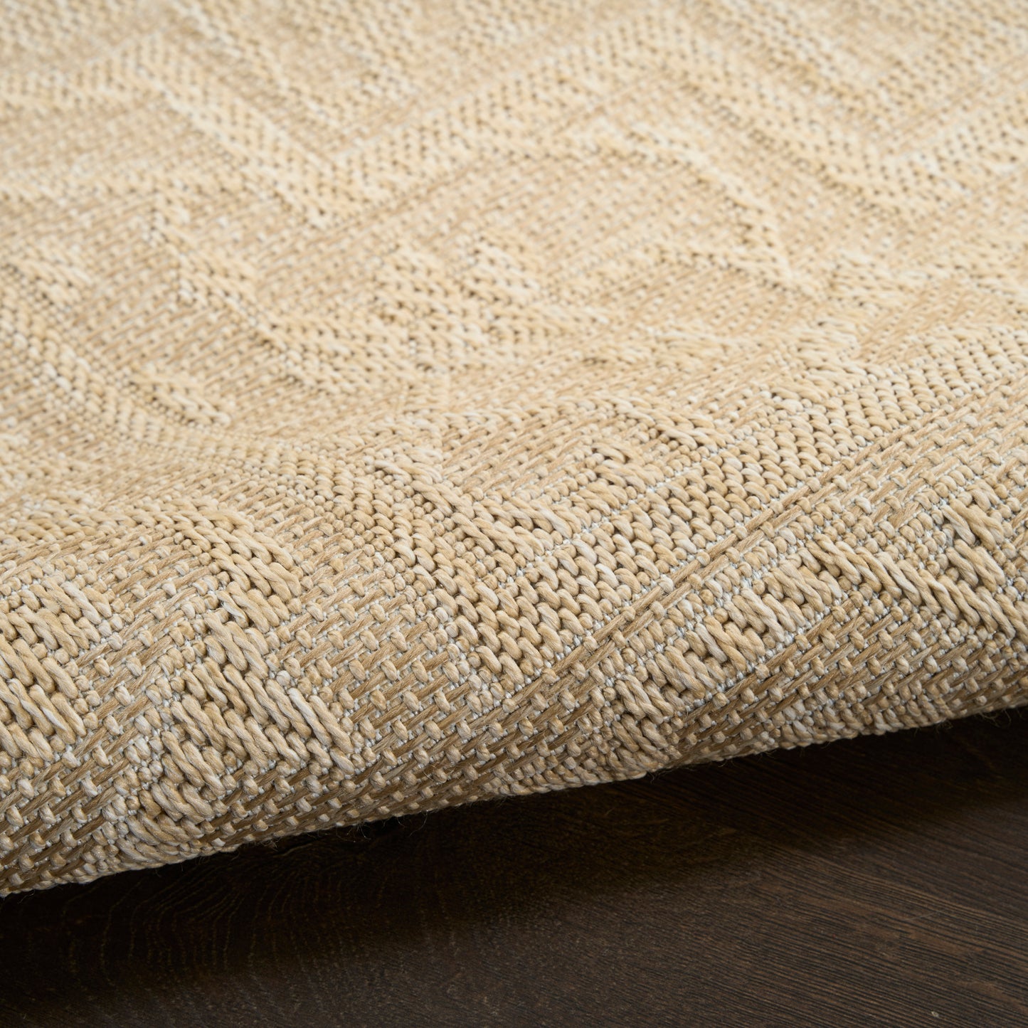 Nourison Tulum 4' x 6' Cream Outdoor Rug