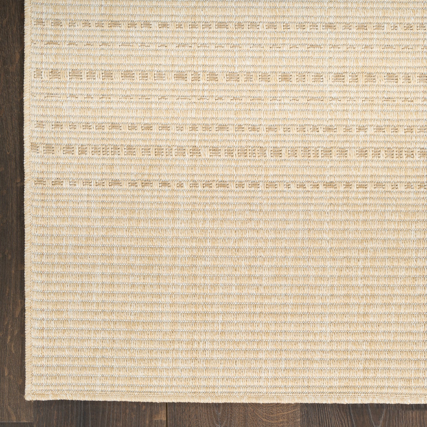 Nourison Tulum 4' x 6' Cream Outdoor Rug