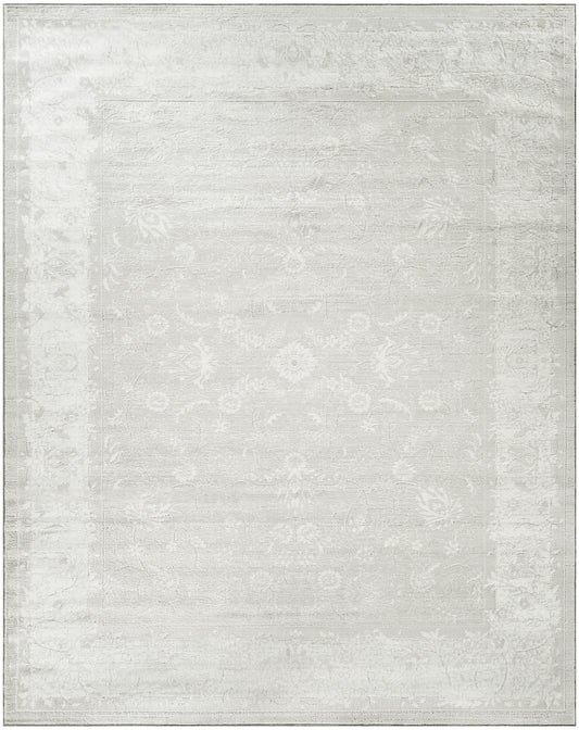Nourison Dekor 7'10" x 9'10" Light Grey Vintage Indoor Rug