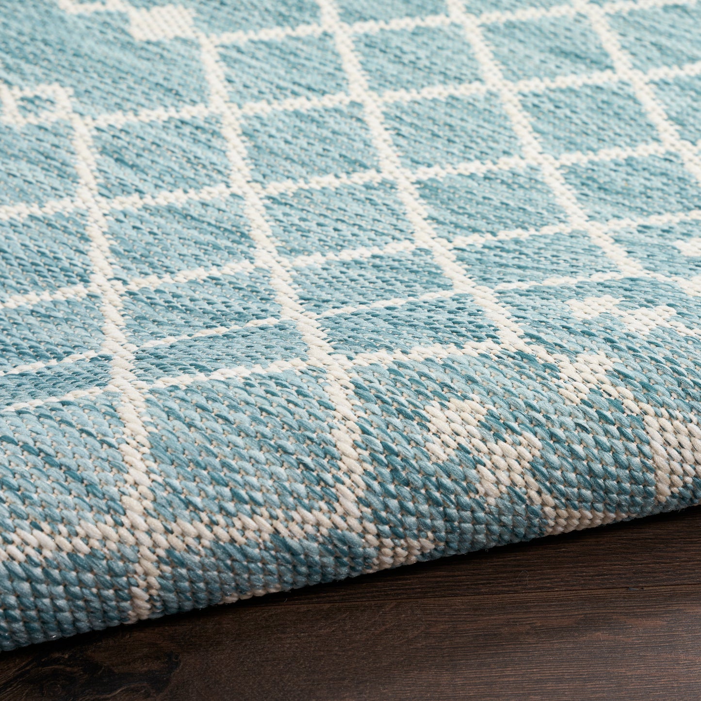 Nourison Positano 10' x 14' Aqua Modern Rug