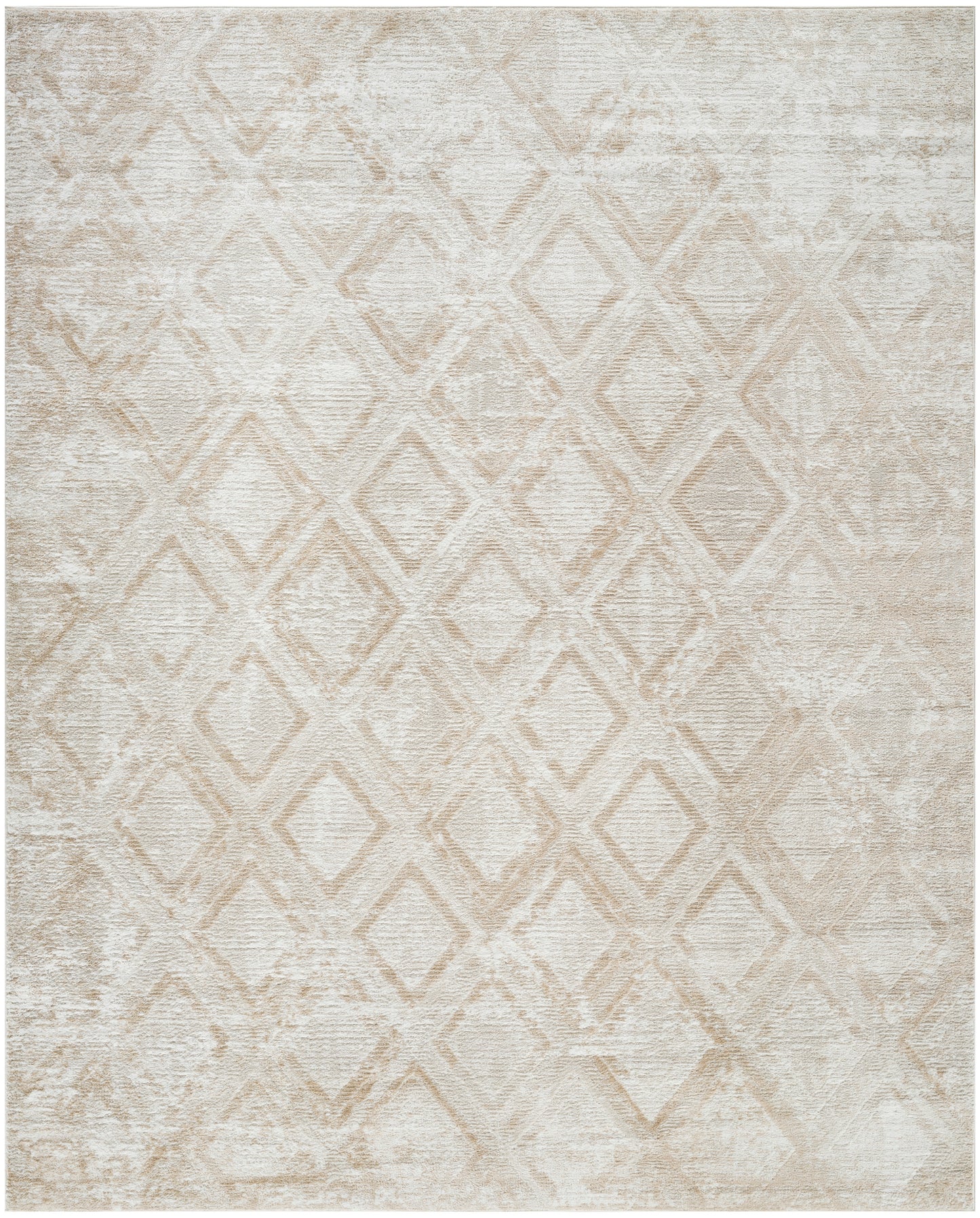 Nourison Dekor 7'10" x 9'10" Ivory Beige Modern Indoor Rug