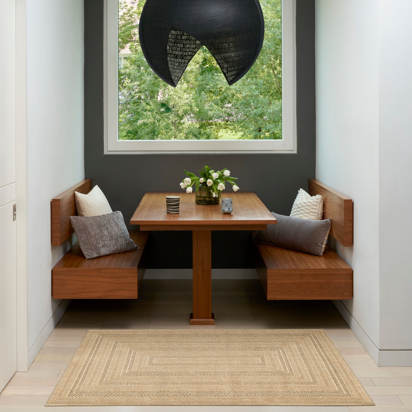 Nourison Tulum 2' x 3' Taupe Grey Outdoor Rug