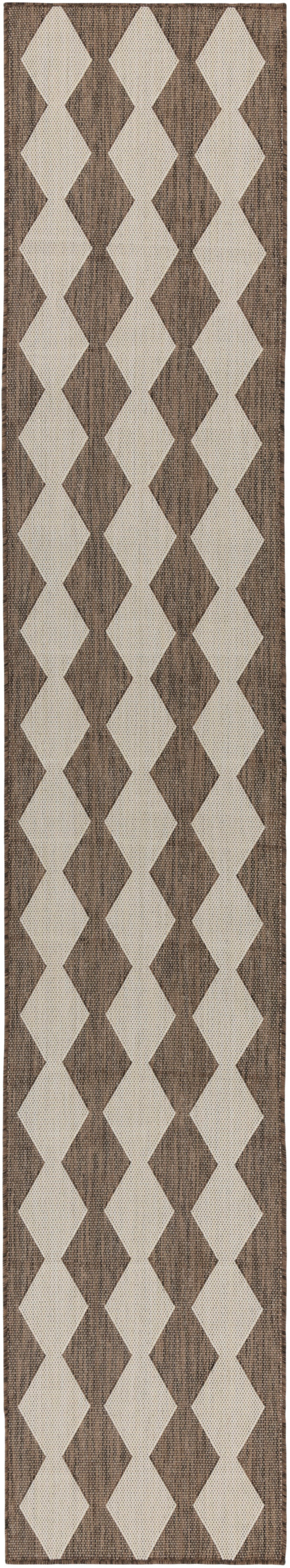 Nourison Positano 2'2" x 12' Natural Modern Rug