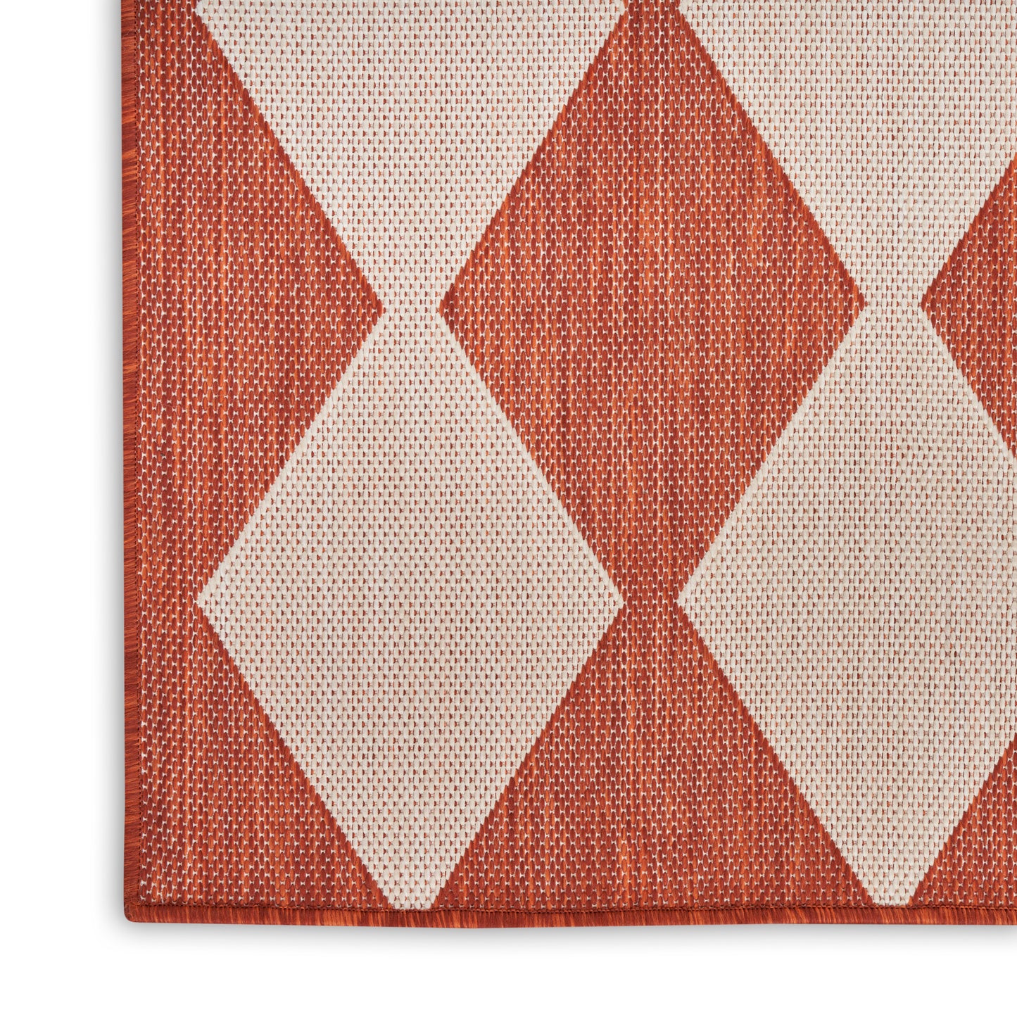 Nourison Positano 10' x 14' Terracotta Modern Rug