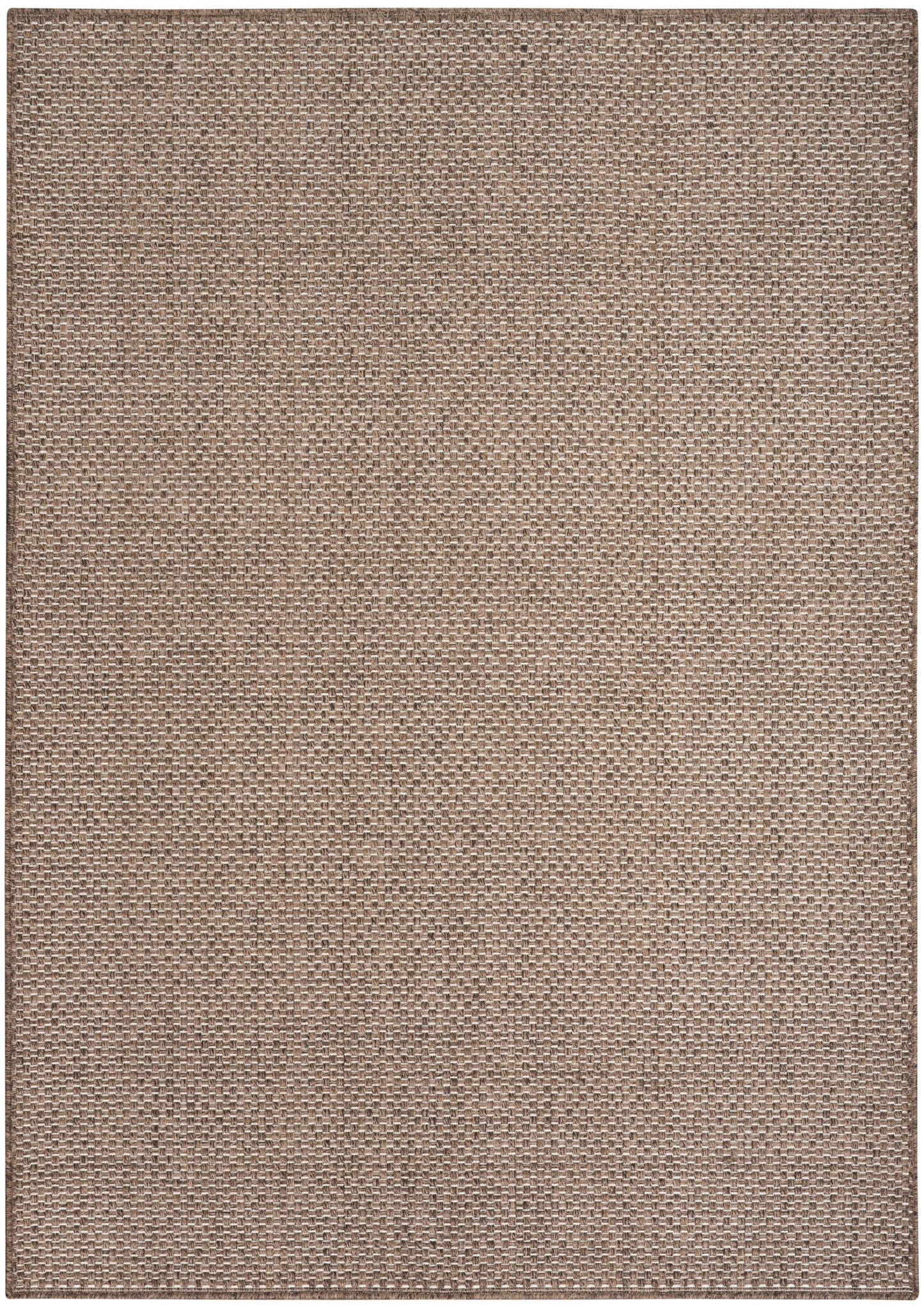 Nourison Tulum 5'3" x 7' Brown Outdoor Rug