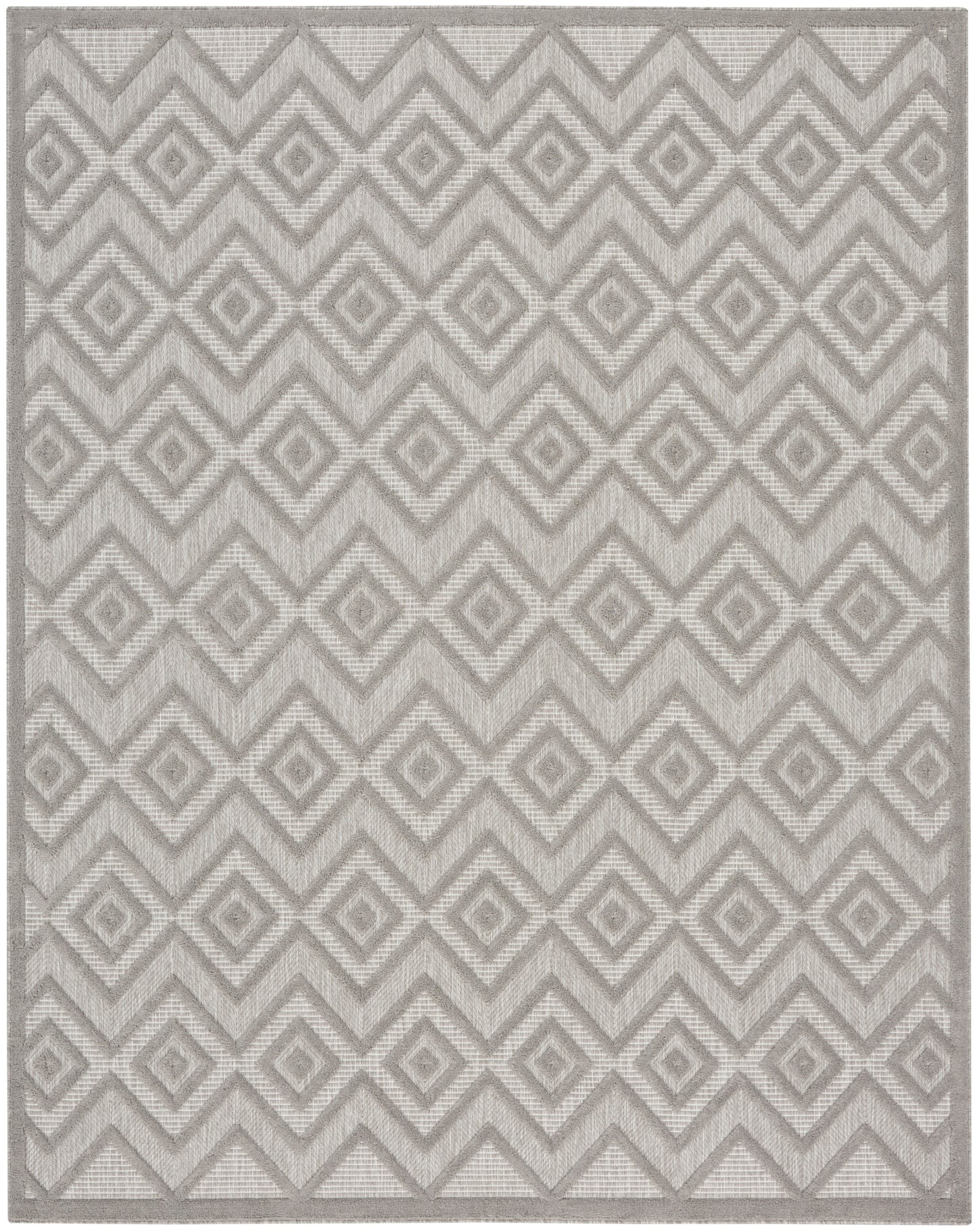 Nourison Versatile 9' x 12' Silver Grey Modern Rug