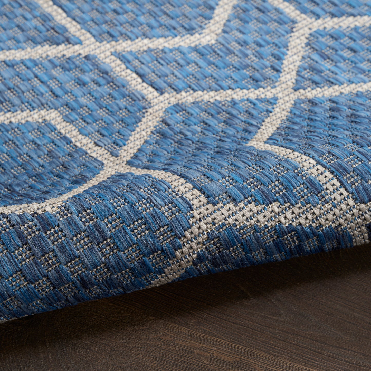 Nourison Horizon Indoor/Outdoor 6' x 9' Denim Modern Rug