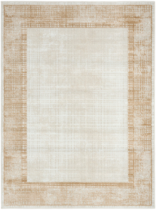 Nourison Dekor 4' x 6' Ivory Beige Modern Indoor Rug