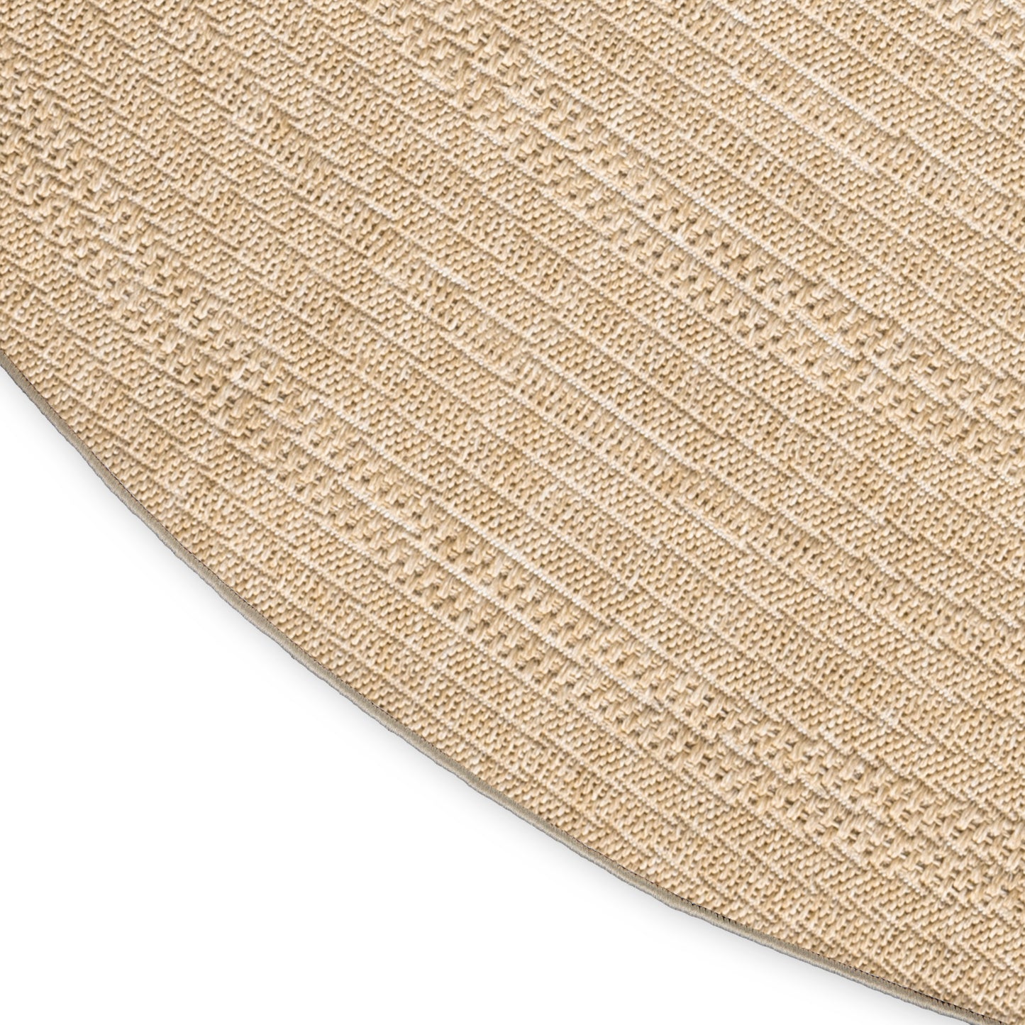 Nourison Tulum 8' x Round Taupe Ivory Outdoor Rug