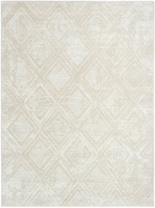 Nourison Dekor 5'3" x 7' Beige Modern Indoor Rug