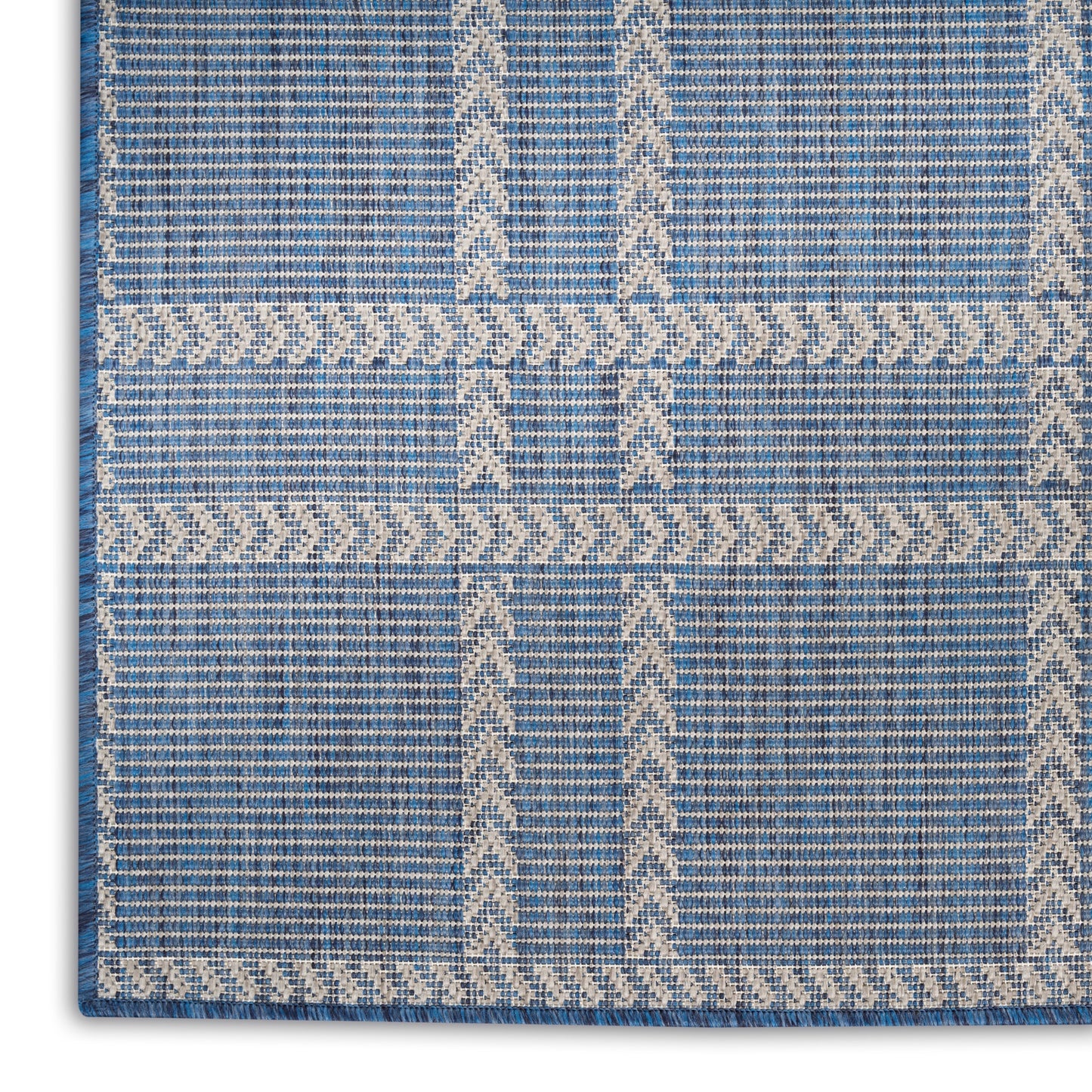 Nourison Horizon Indoor/Outdoor 6' x 9' Navy Modern Rug