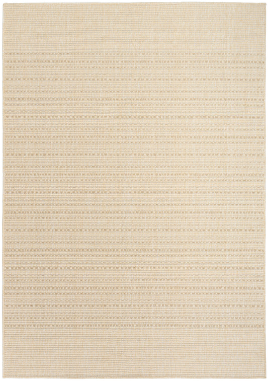 Nourison Tulum 5'3" x 7' Cream Outdoor Rug