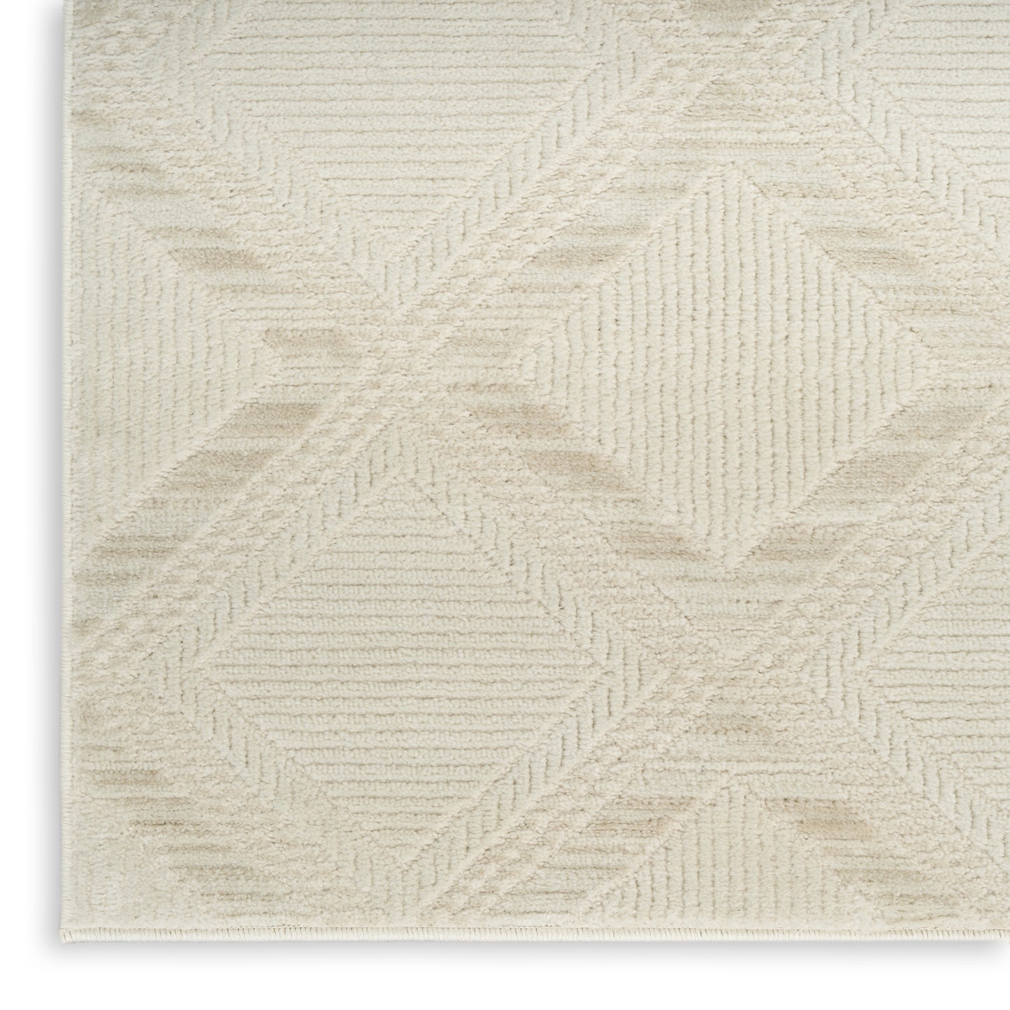 Nourison Serenity Home 10' x 14' Ivory Modern Indoor Rug