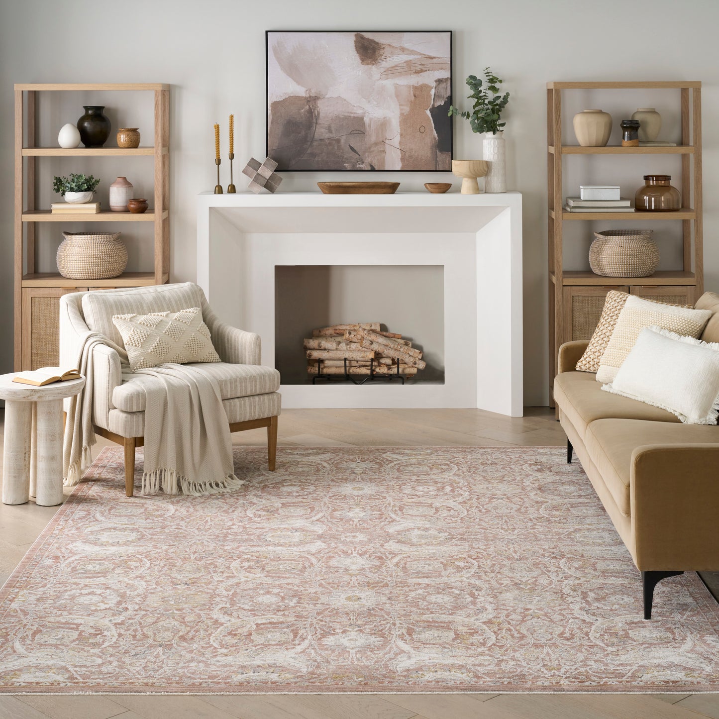 Nourison Antique Fusion 9' x 11'10" Brick Vintage Indoor Rug