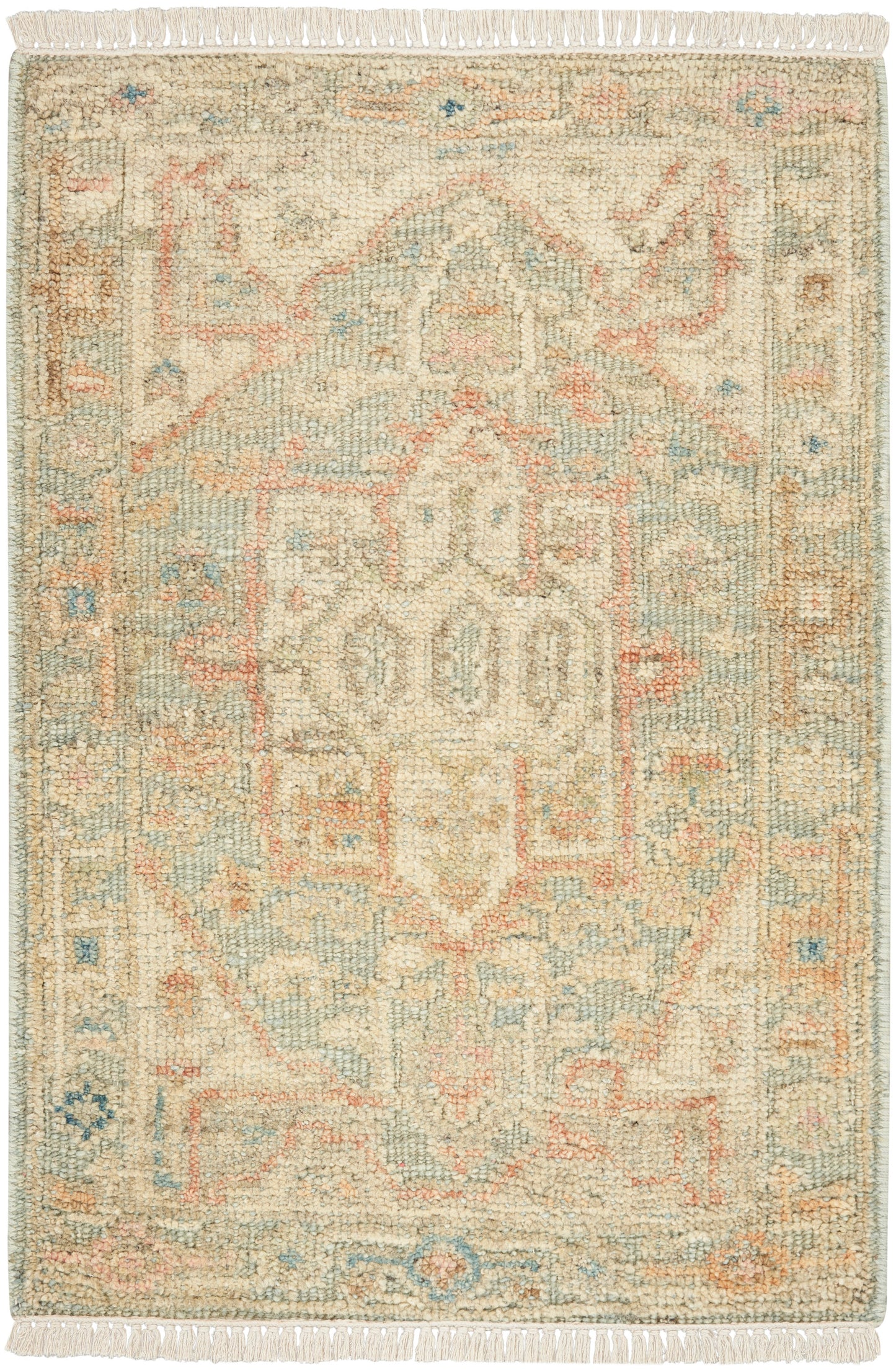 Nourison Heritage Vine 2' x 3' Light Blue Vintage Indoor Rug