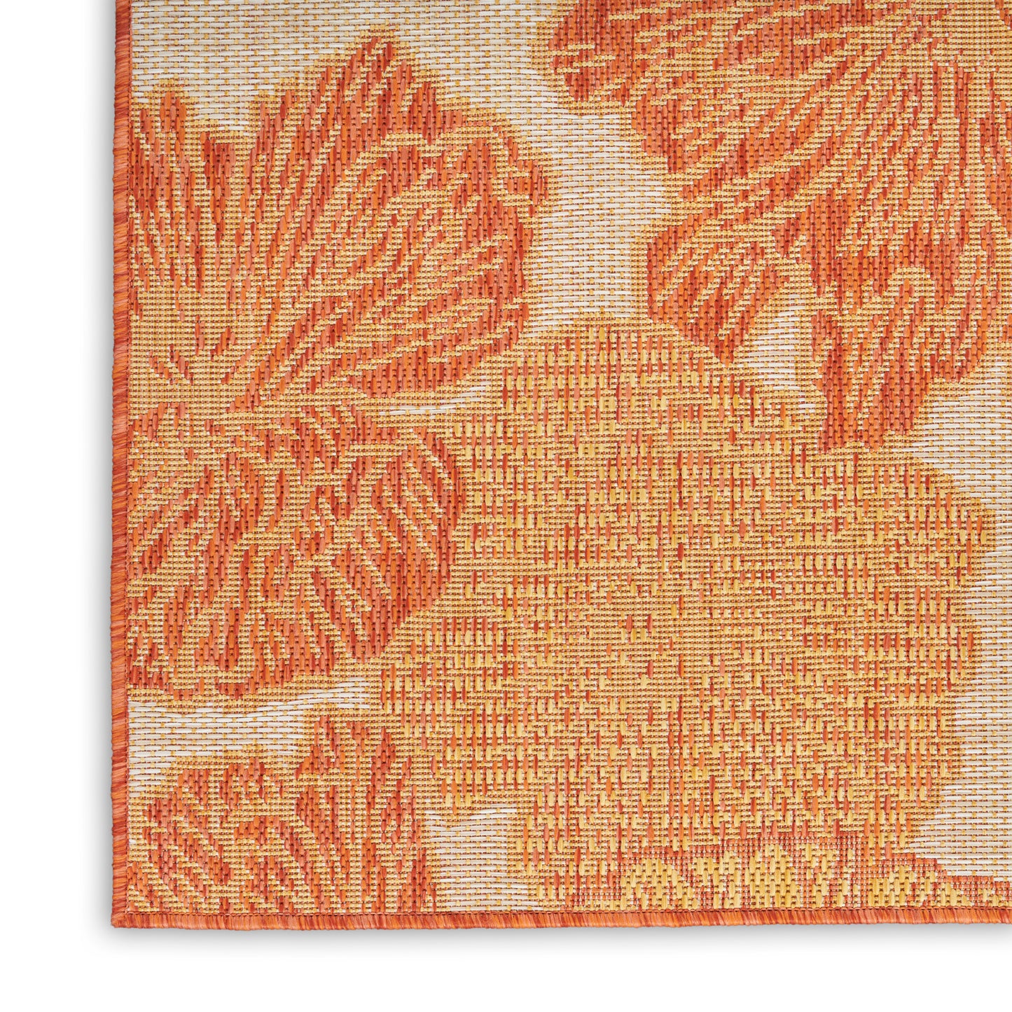 Nourison Garden Oasis 10' x 14' Coral Tropical Rug