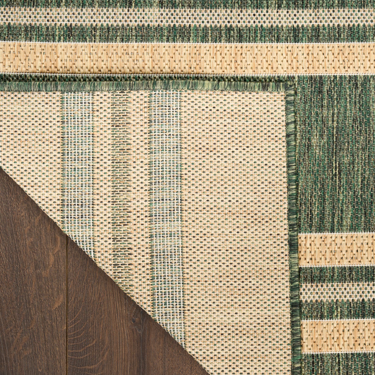 Nourison Horizon Indoor/Outdoor 6' x 9' Green Modern Rug