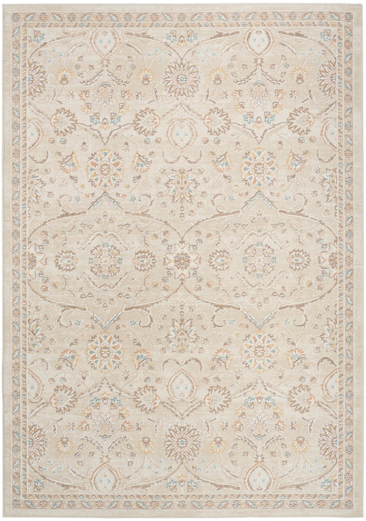 Nourison Isla 5'3" x 7' Ivory Vintage Indoor Rug
