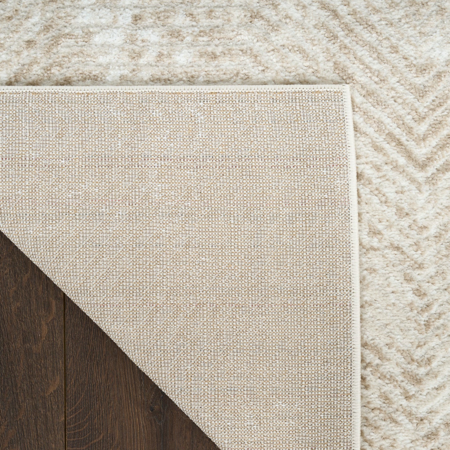 Nourison Dekor 5'3" x 7' Ivory Taupe Modern Indoor Rug