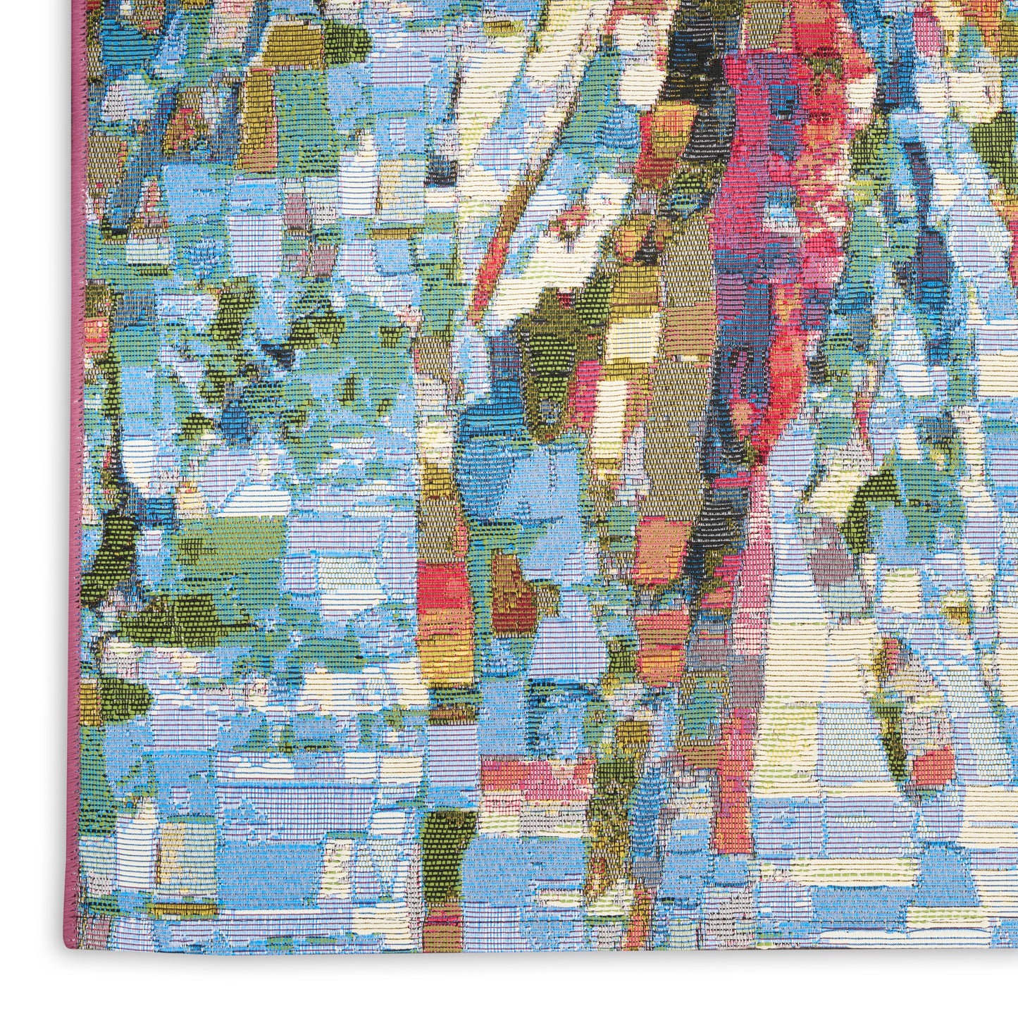 Nourison Color Splash 7'10" x 9'10" Multicolor Coastal, Nautical & Beach Rug