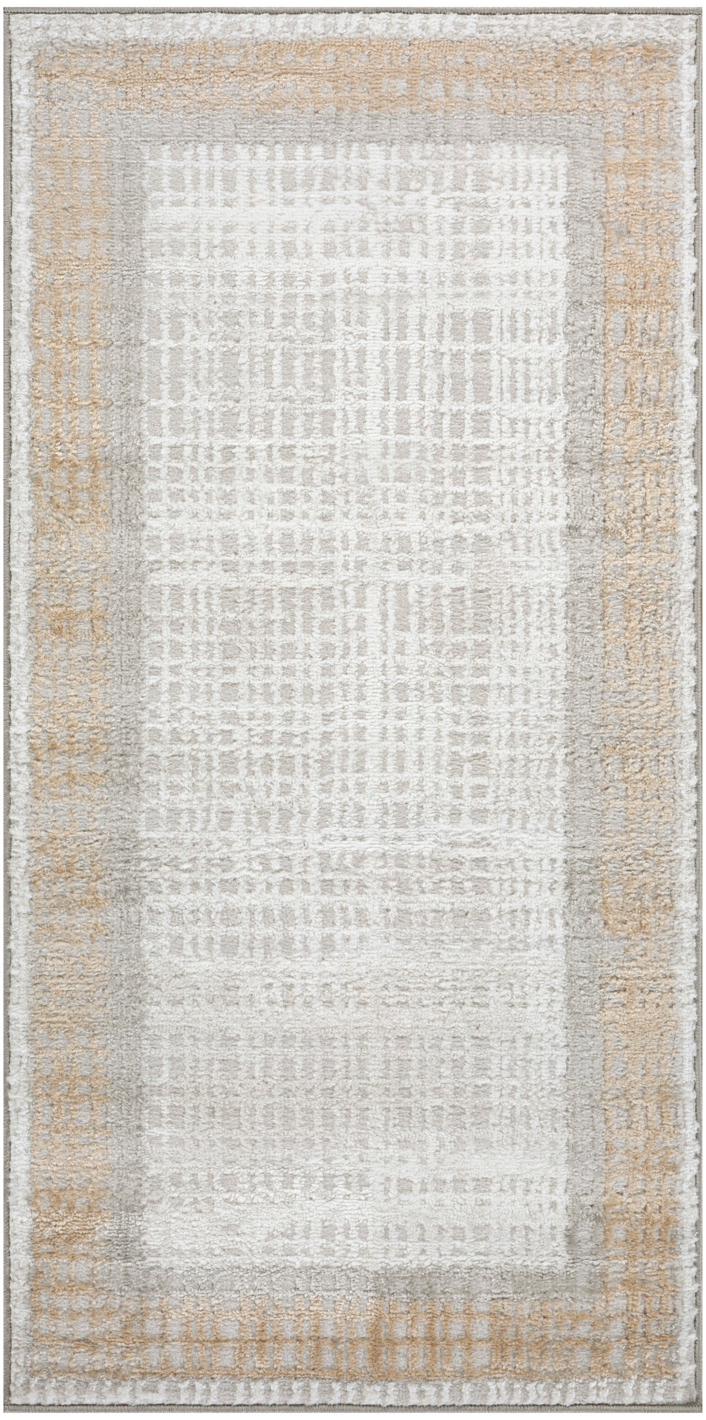 Nourison Dekor 2' x 4' Grey Modern Indoor Rug