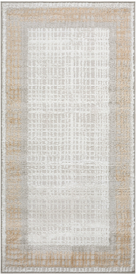 Nourison Dekor 2' x 4' Grey Modern Indoor Rug