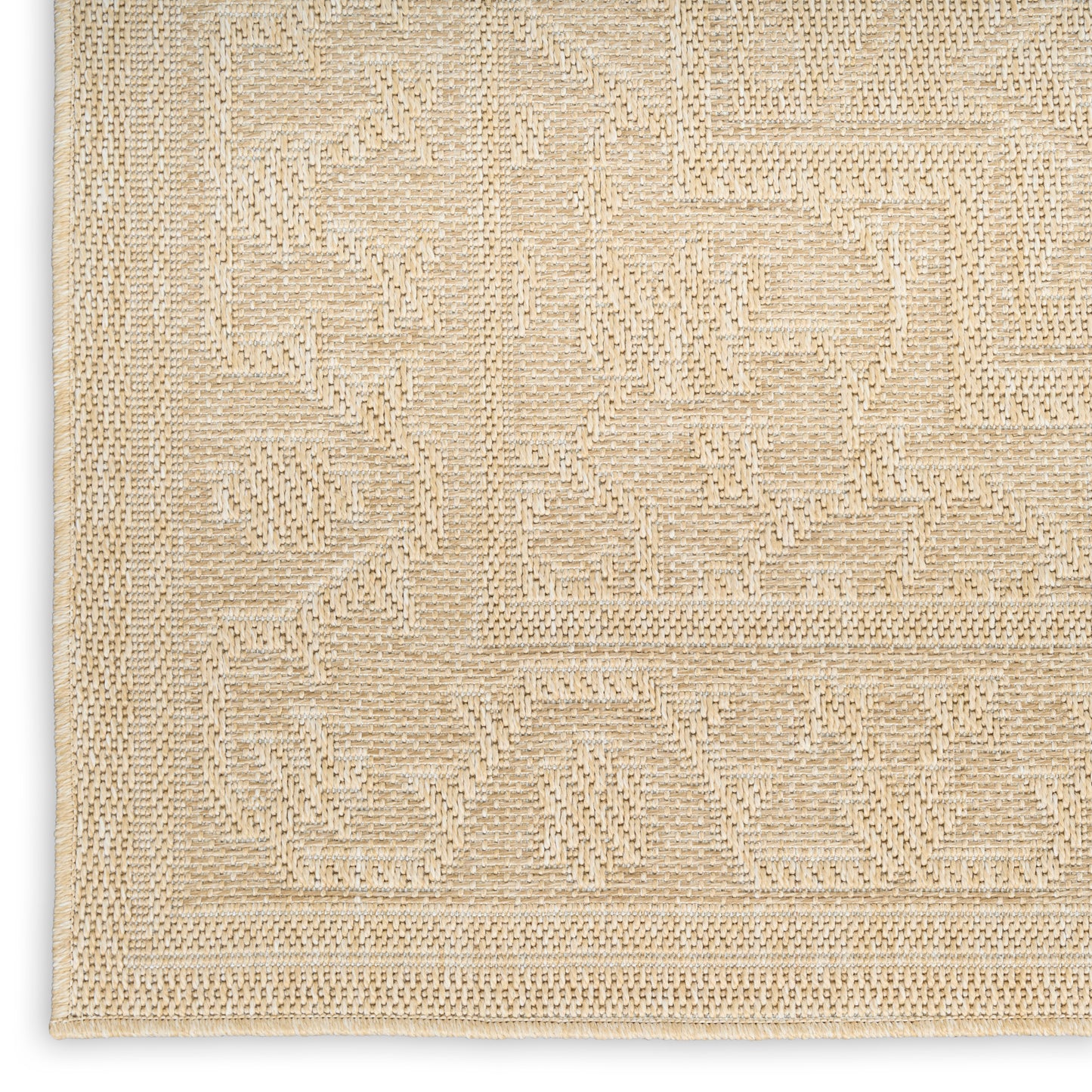 Nourison Tulum 6' x 9' Cream Outdoor Rug