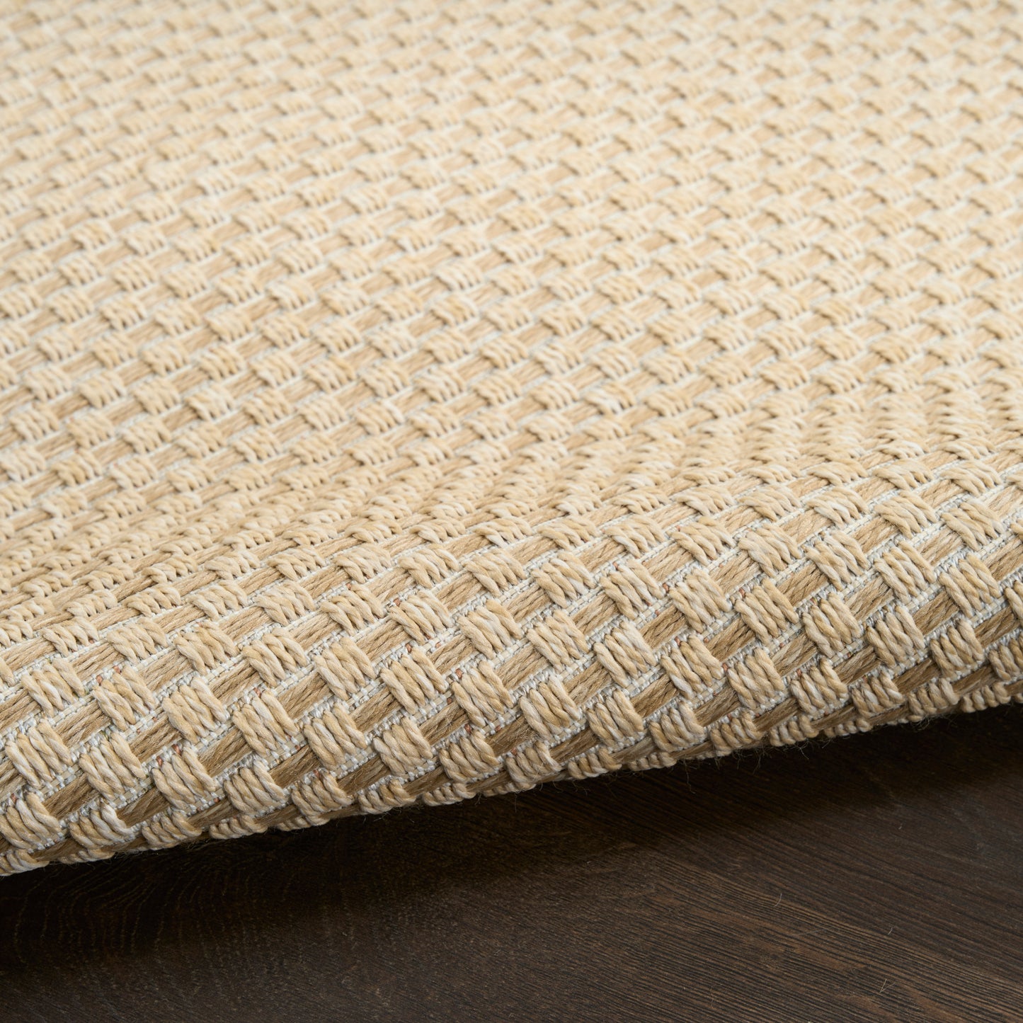 Nourison Tulum 6' x 9' Cream Outdoor Rug