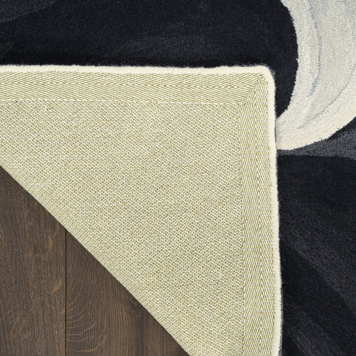 Nourison Prismatic 3'9" x 5'9" Ivory Black Modern Indoor Rug