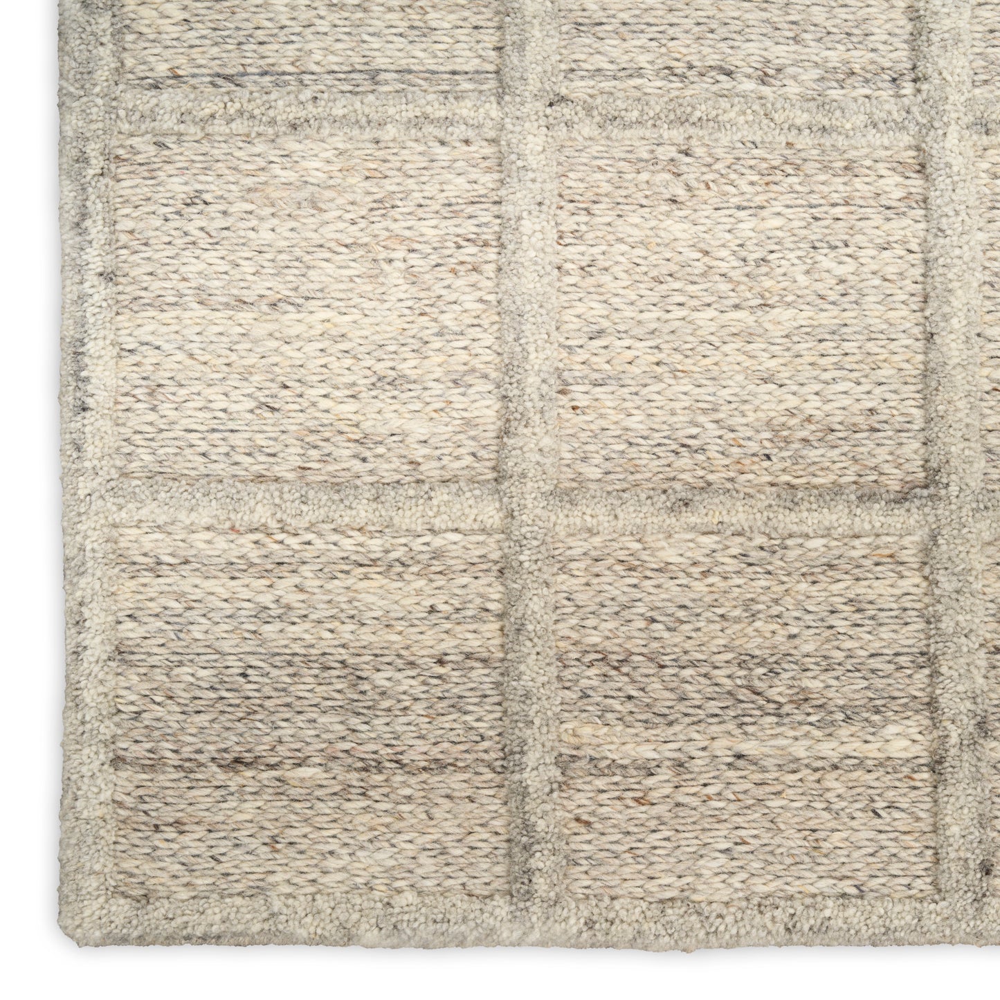DKNY Pure Framework 9'6" x 13'6" Silver Modern Indoor Rug