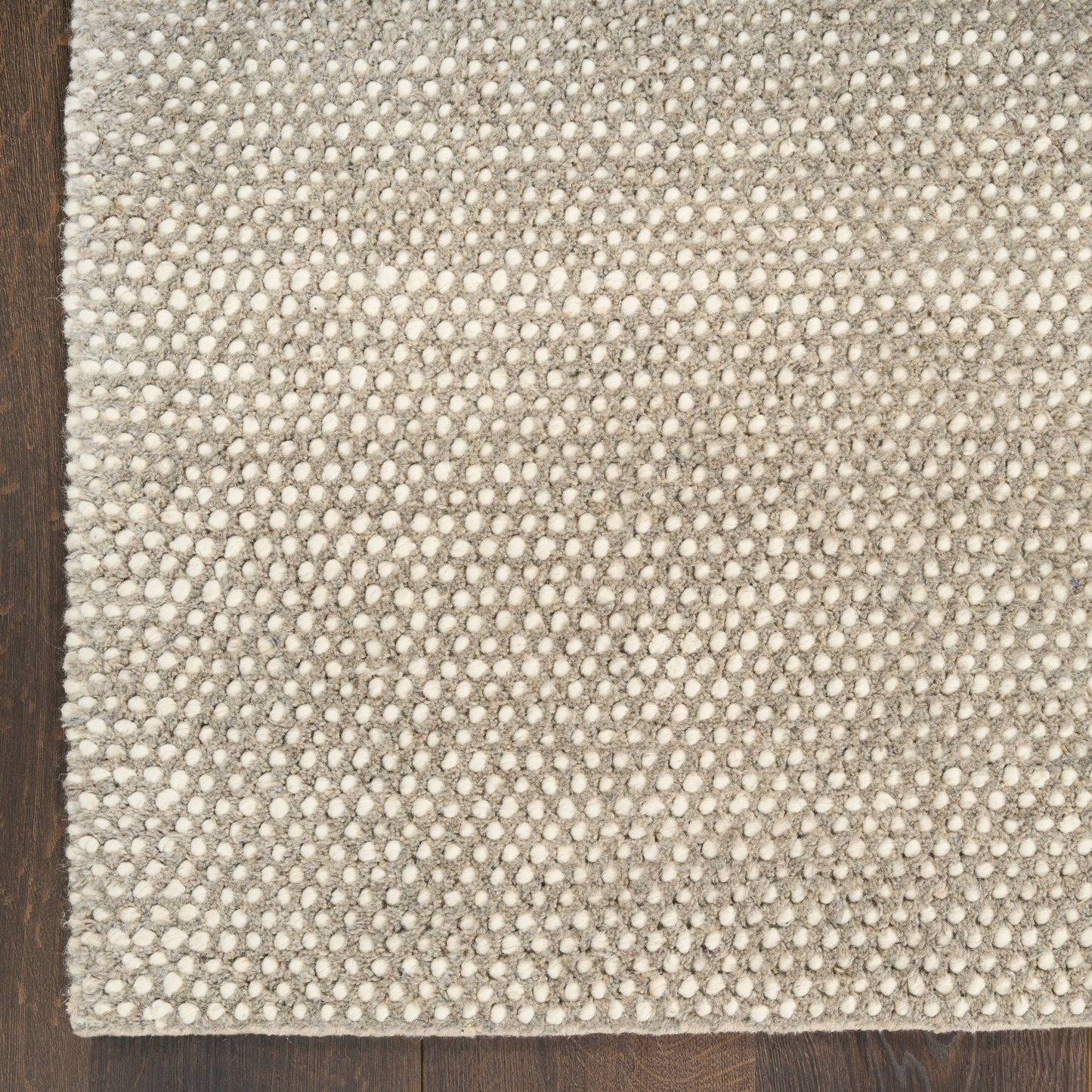 DKNY Pure Rows 8' x 10' Ivory Grey Farmhouse Indoor Rug