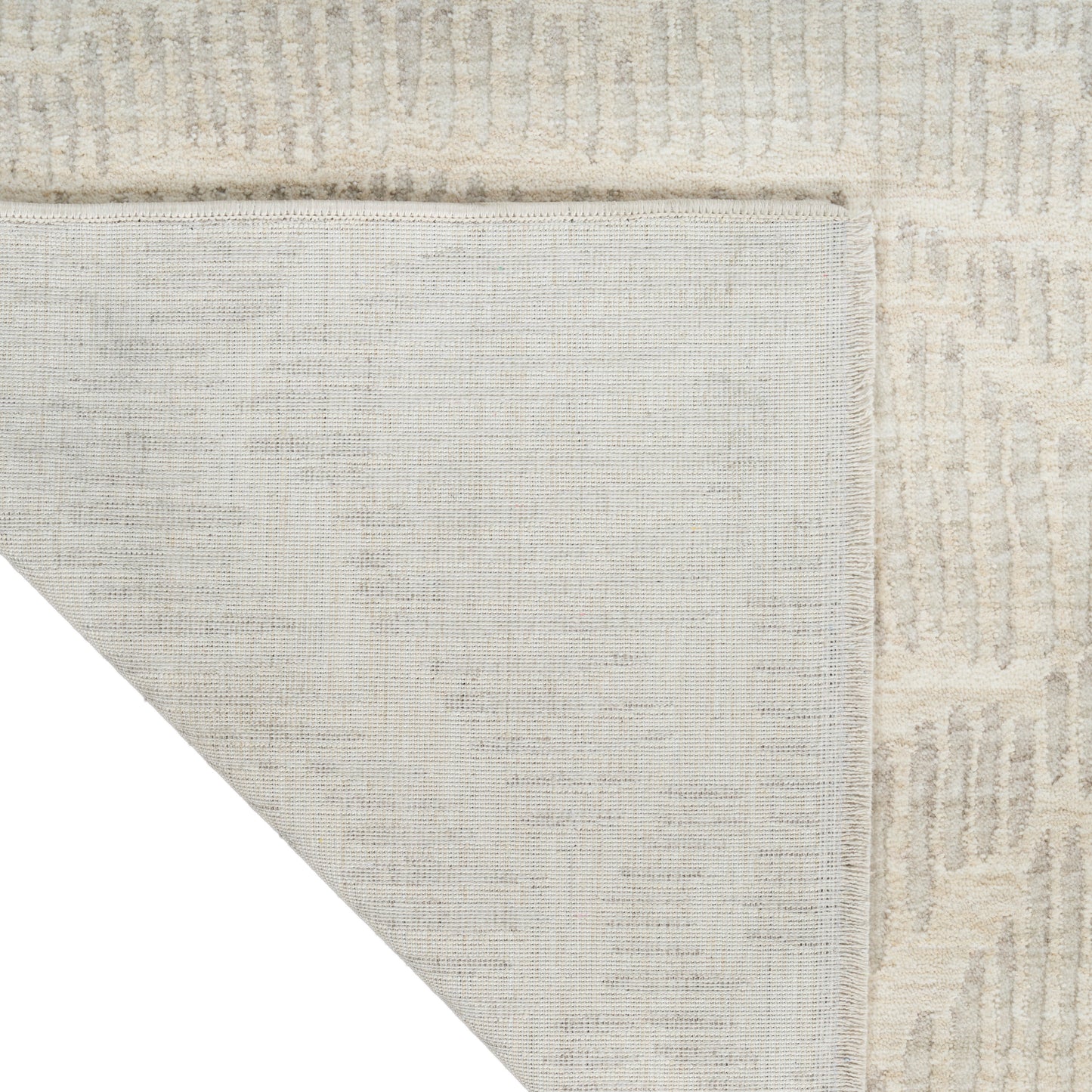 Calvin Klein CK079 Notes 3'11" x 5'11" Ivory Silver Modern Indoor Rug