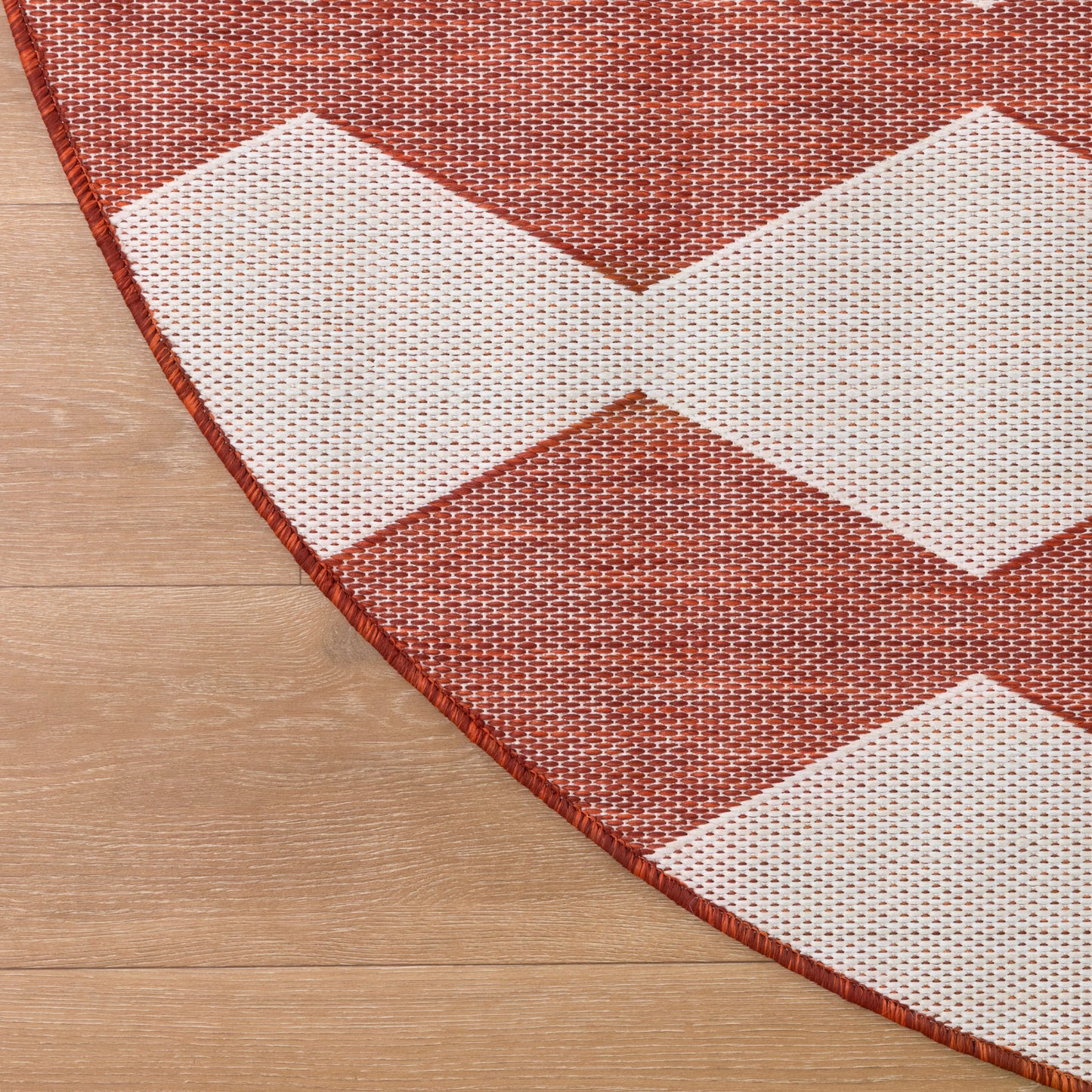 Nourison Positano 8' x Round Terracotta Modern Rug