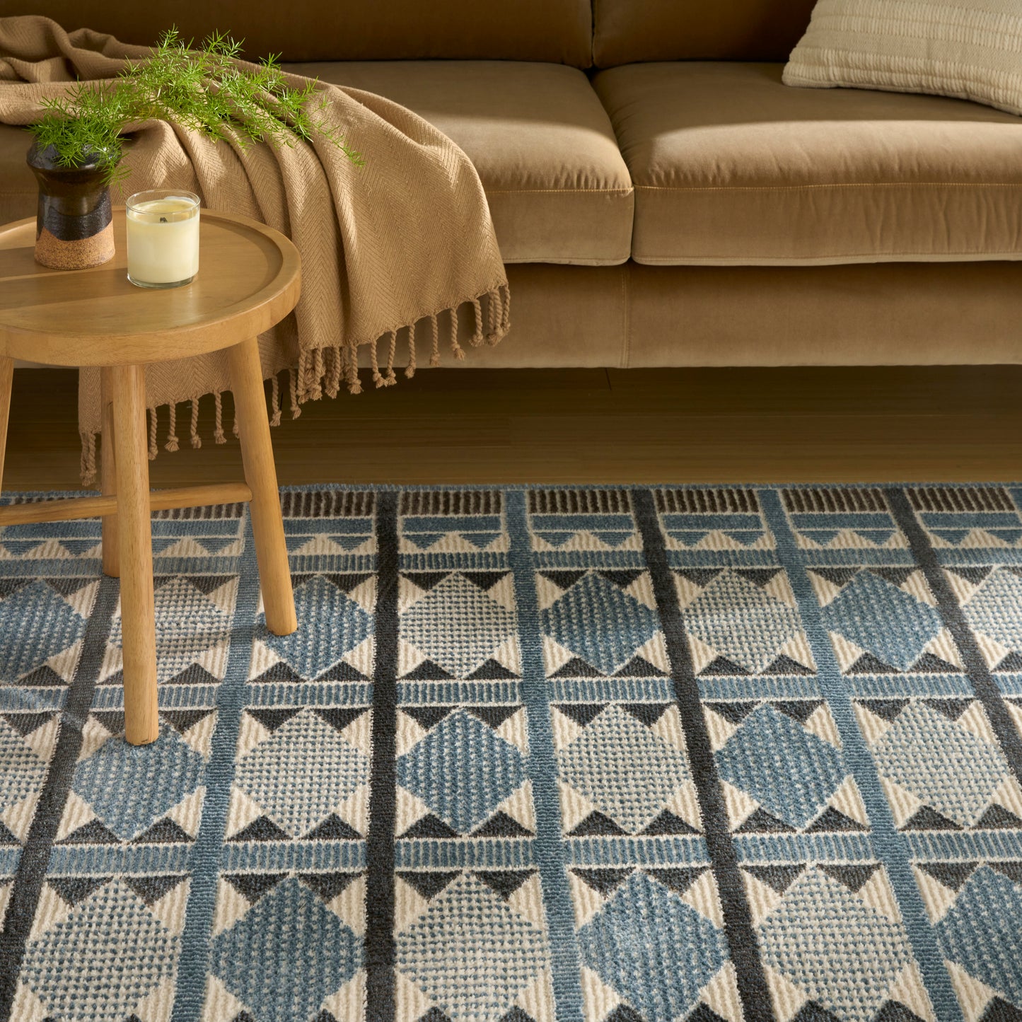 Nourison Nordic 8' x 10' Blue Modern Indoor Rug