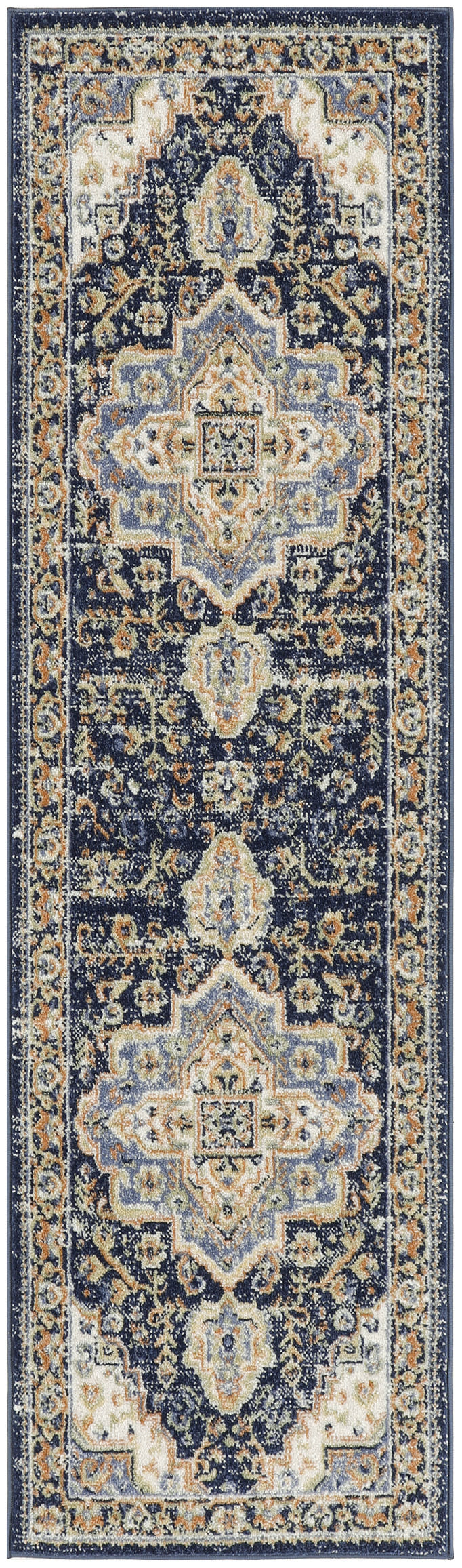 Nourison Nourison Essentials Persian 2'2" x 10' Navy Vintage Rug