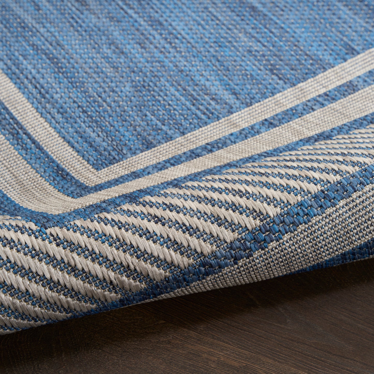 Nourison Horizon Indoor/Outdoor 4' x 6' Denim Modern Rug